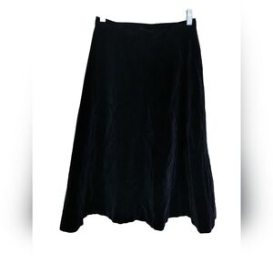 (SK27) JH Collectibles Vintage Black Velvet Flare Style Skirt